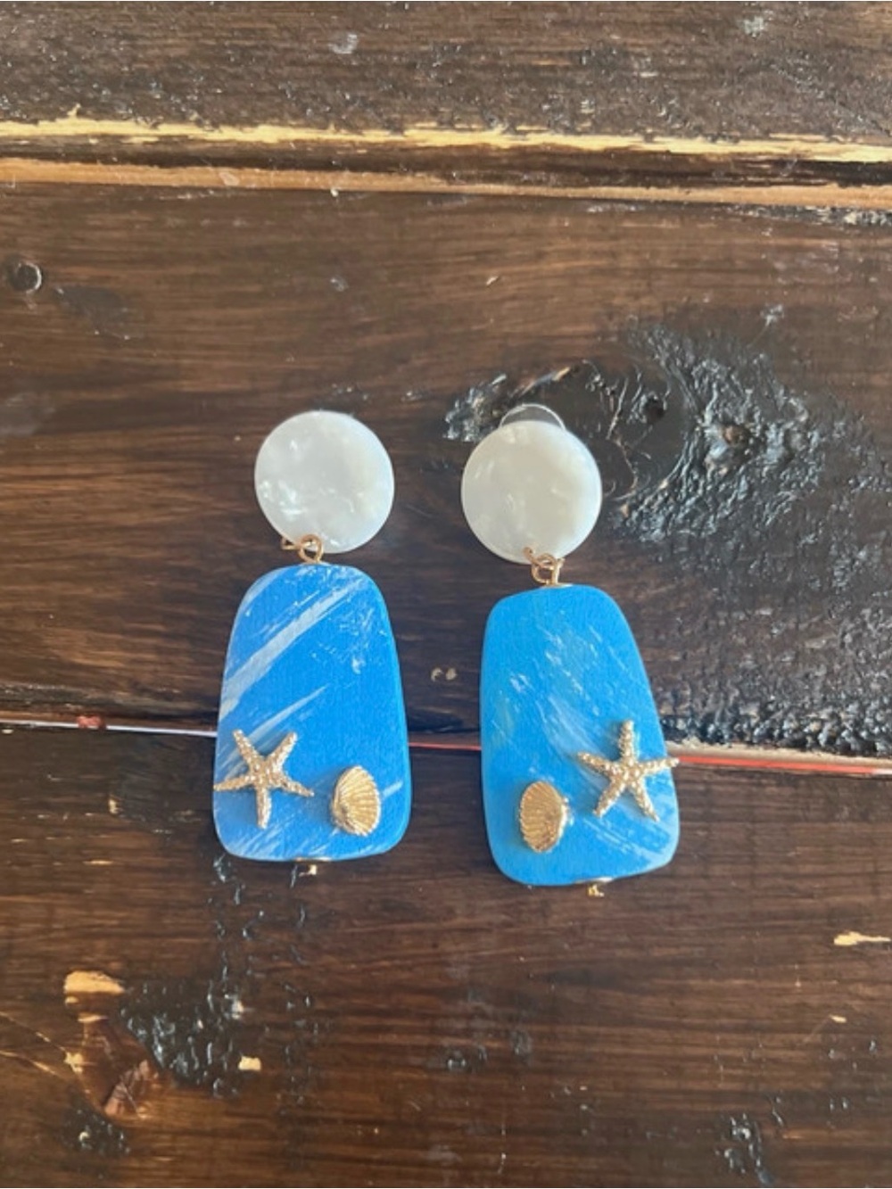 Beach themed earrings